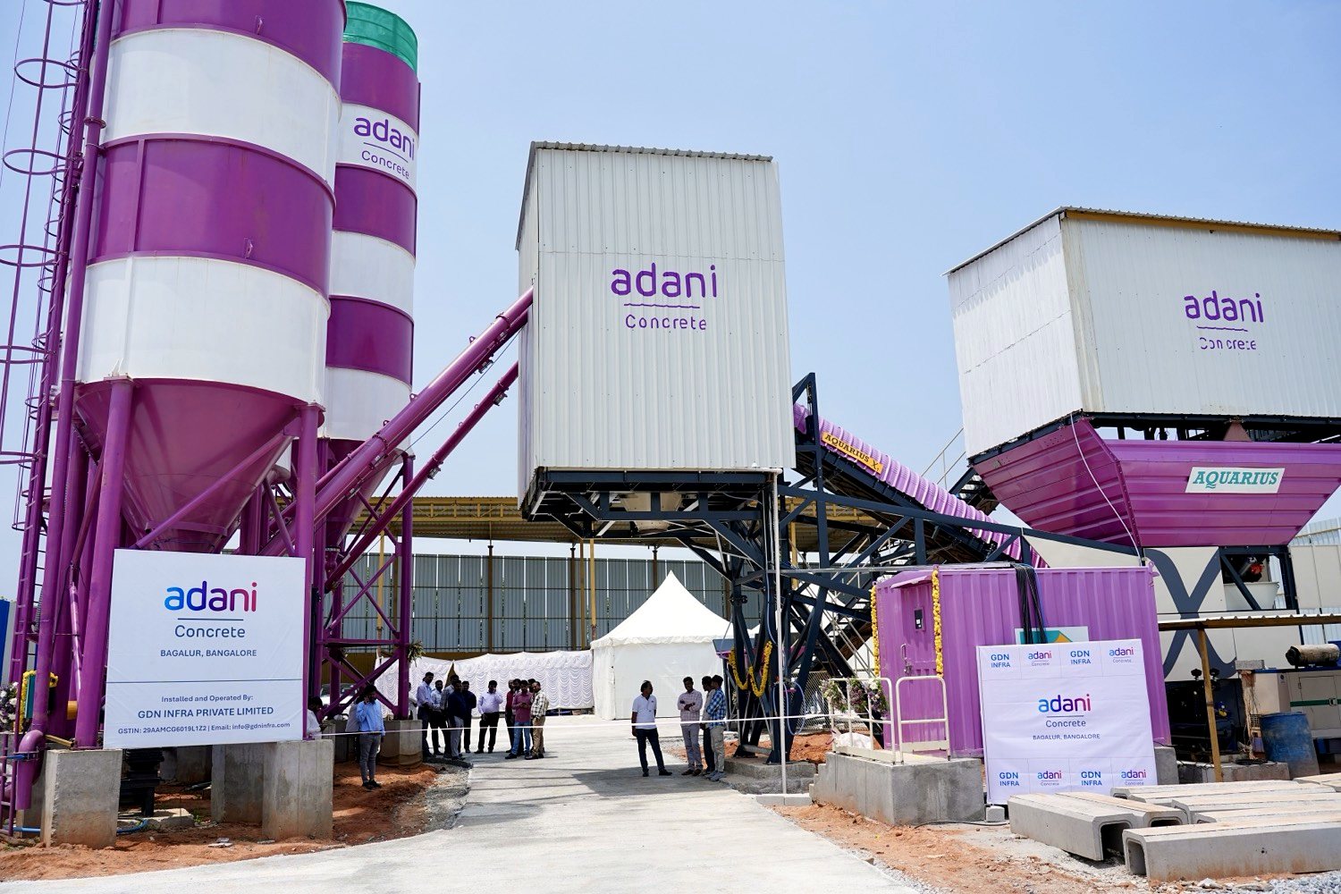 The plant on commissioning day, installed and operated by GDN Infra