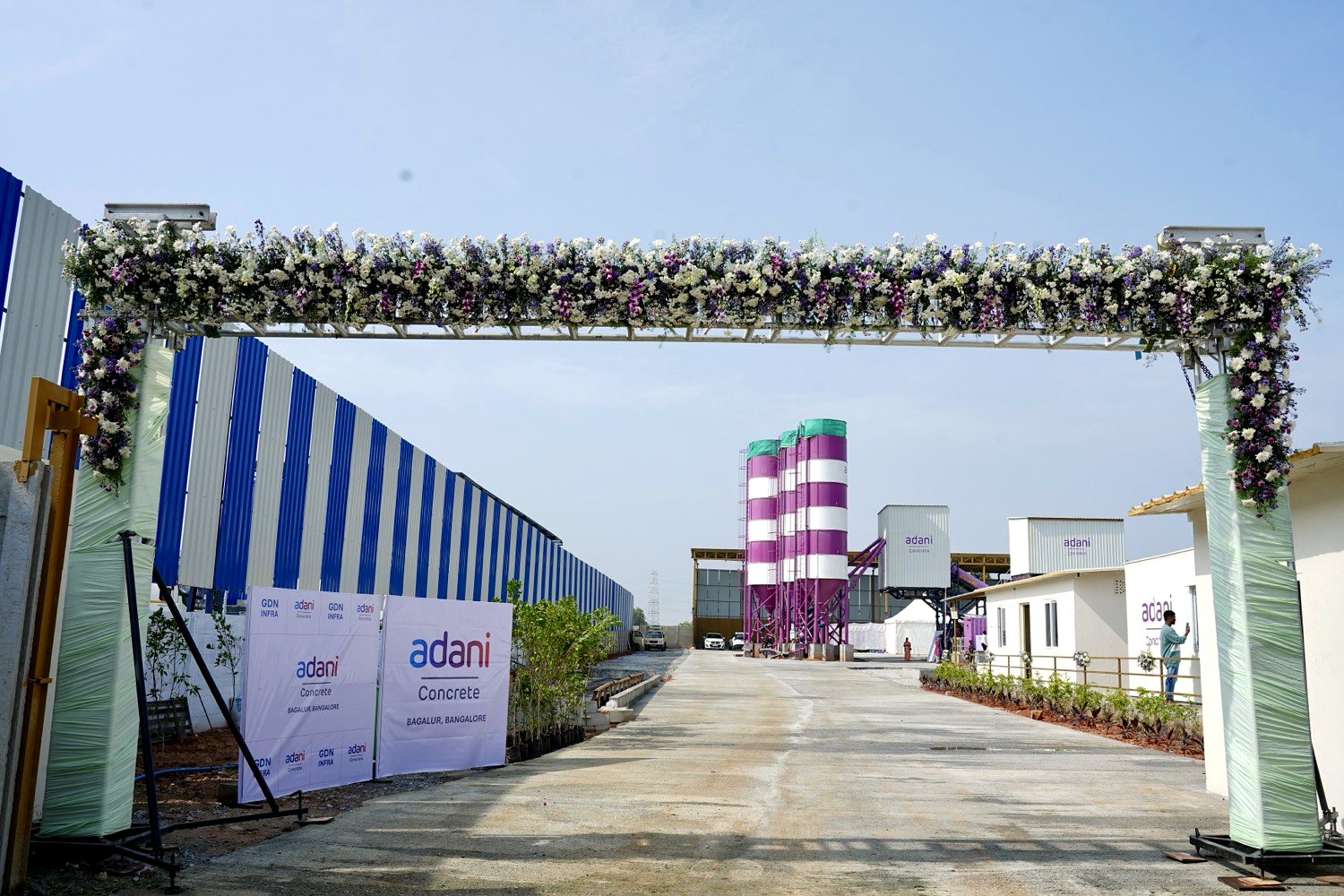 The plant entrance on commissioning day